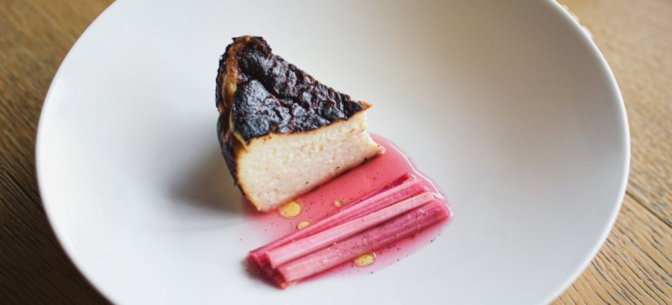 Rhubarb Basque Cheesecake Recipe Food and Drink Rhubarb Basque Cheesecake Recipe Food and Drink