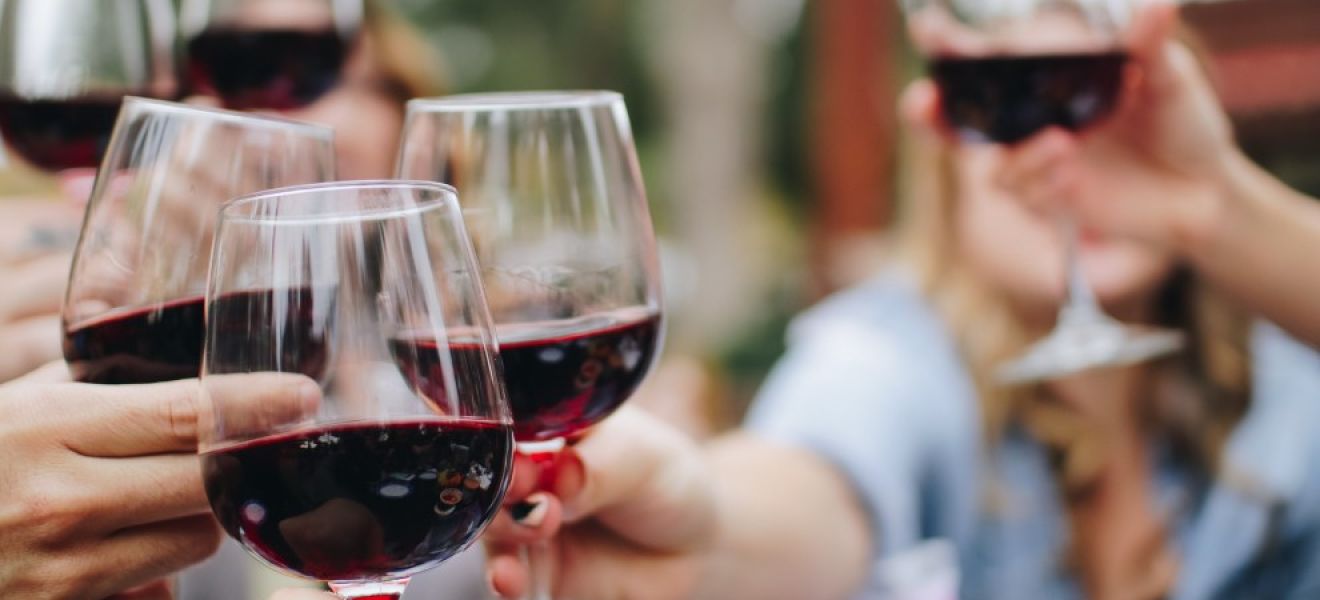 Red wine cheers friends English vineyards English Wine Red wine cheers friends English vineyards English Wine
