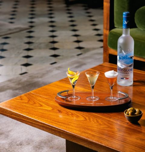 London EDITION GREY GOOSE Tiny Tini Food and Drink