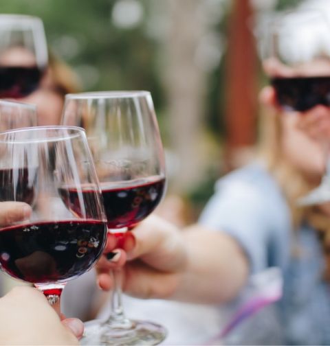 Red wine cheers friends English vineyards English Wine Red wine cheers friends English vineyards English Wine
