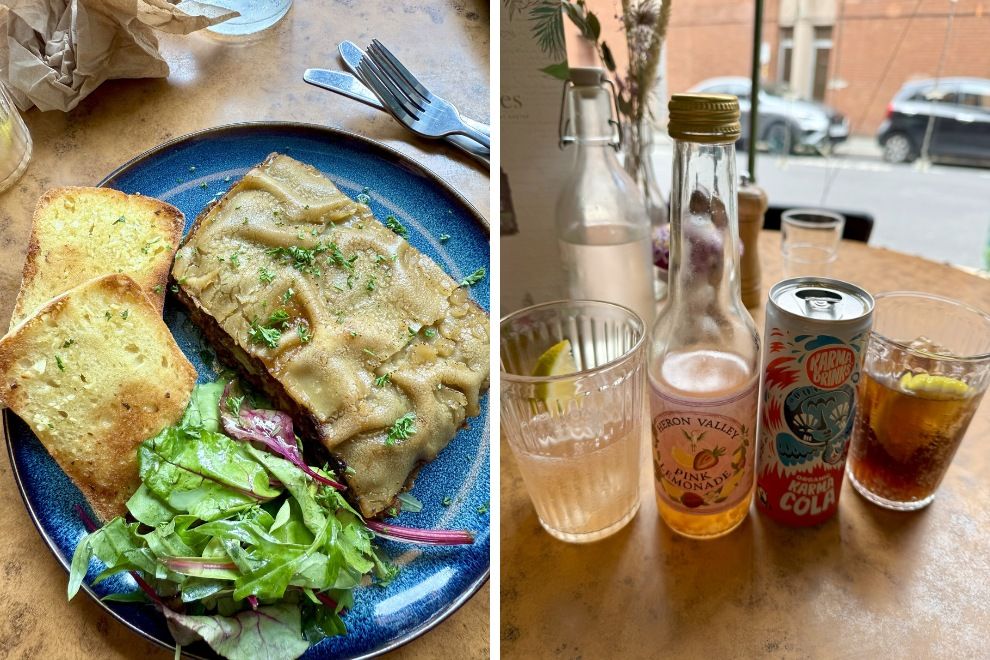 Herbies Exeter mushroom lasagne local drinks food and drink review