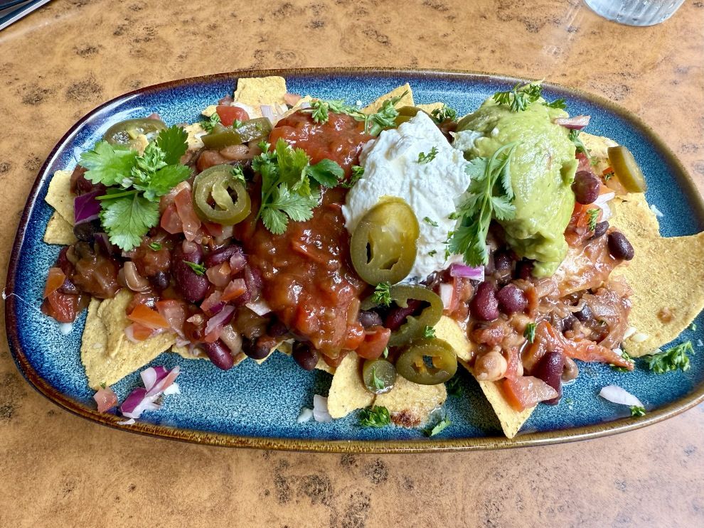 Herbies Exeter veggie nachos food and drink review