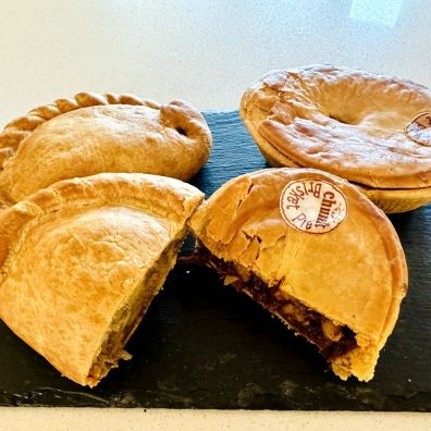 Chunk of Devon Smokin Beef Brisket Pie review food and drink